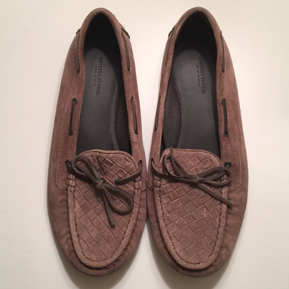 Bottega Venenta Suede Flats Loafers 40